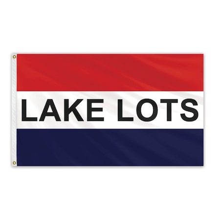 Global Flags Unlimited Lake Lots Message Flag 3'x5' Standard Flag 204669